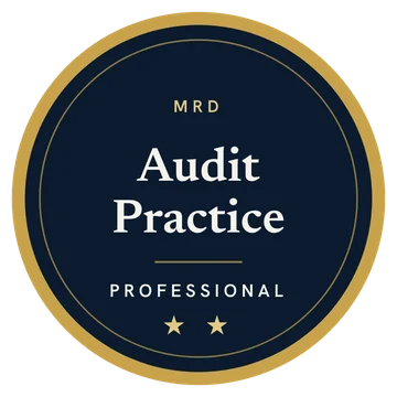 Round professional badge